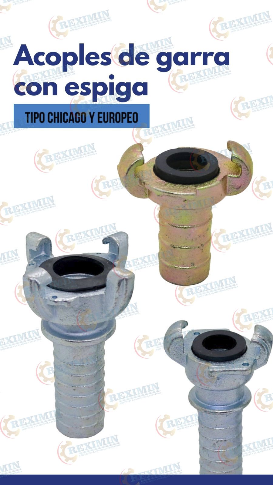 Acoples Tipo Garra con Espiga