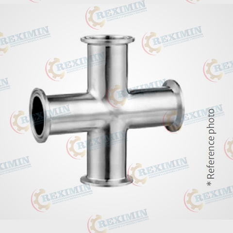 CRUZ SANITARIA ASTM A270 C-304 3A EXTREMOS CLAMP