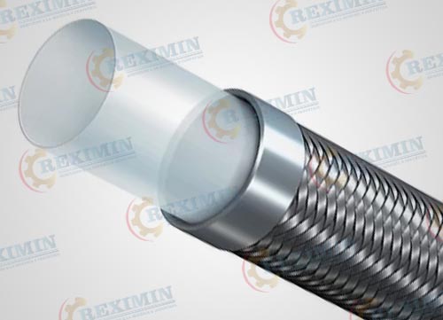 Manguera teflón de malla doble / pared gruesa